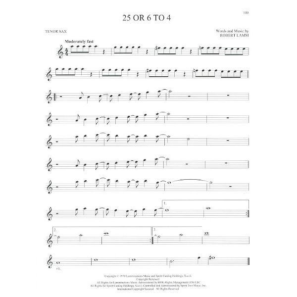 Hal Leonard 101 Popular Songs T-Sax