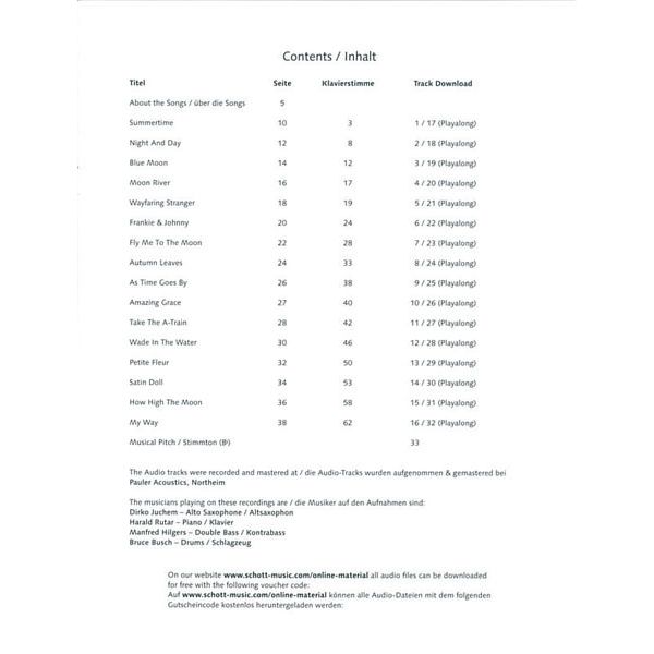 Schott Jazz Ballads A-Sax