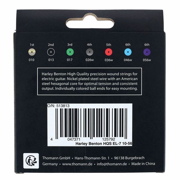Harley Benton HQS EL-7 10-56