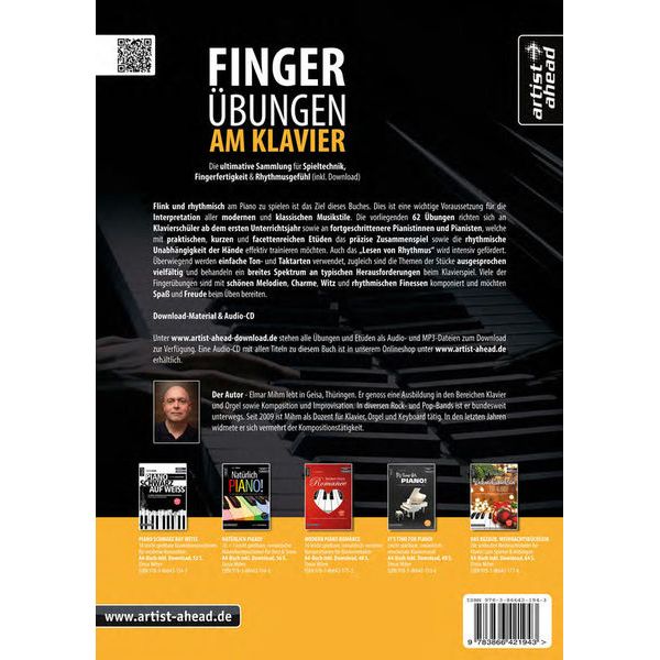 Artist Ahead Musikverlag Fingerübungen am Klavier