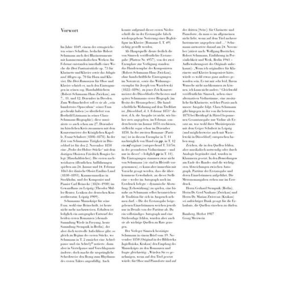 Henle Verlag Schumann Romanzen Oboe