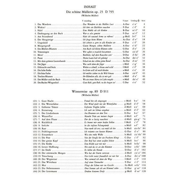 Edition Peters Schubert Lieder 1 Mittel