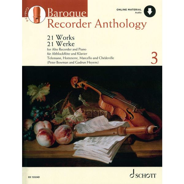 Schott Baroque Recorder Anthology 3