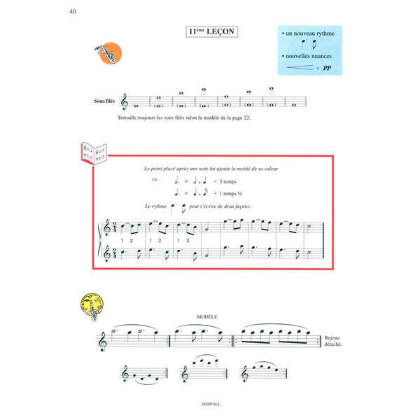 Editions Henry Lemoine Méthode de saxophone