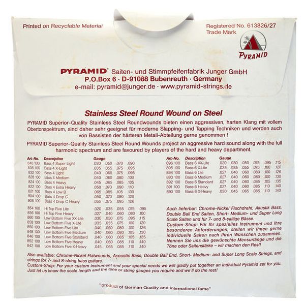 Pyramid Multiscale 5string Bass-Set 3