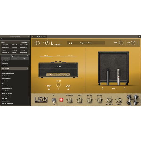 Universal Audio UAD Lion '68 Super Lead Amp