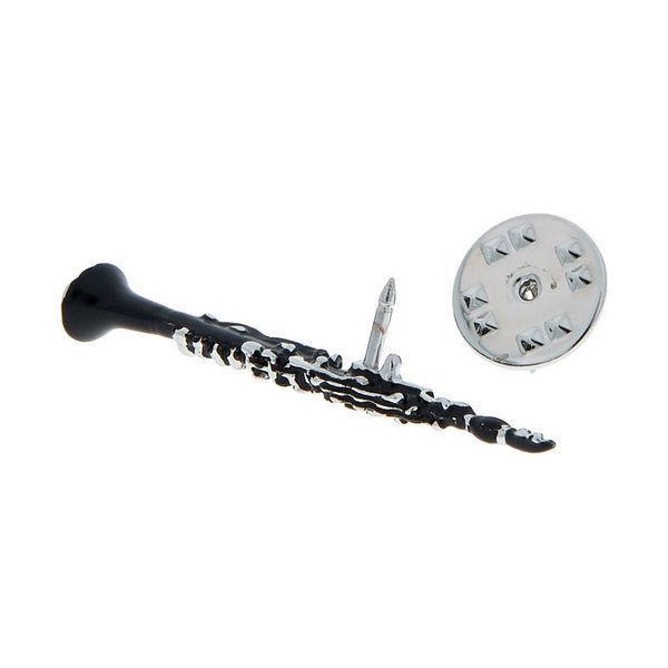 Art of Music Pin Clarinet Black/Rhodiniert