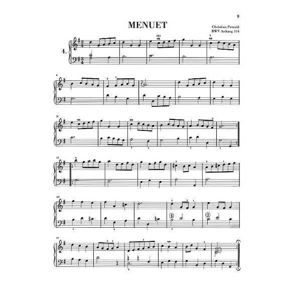 Henle Verlag Bach Notenbüchlein