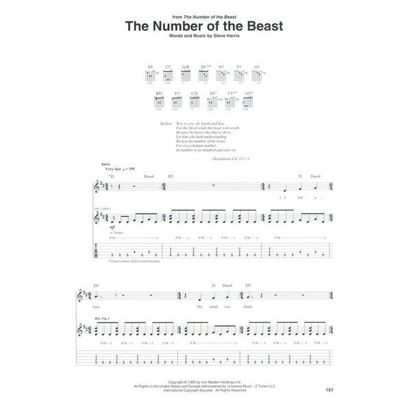 Hal Leonard Iron Maiden 25 Metal Master