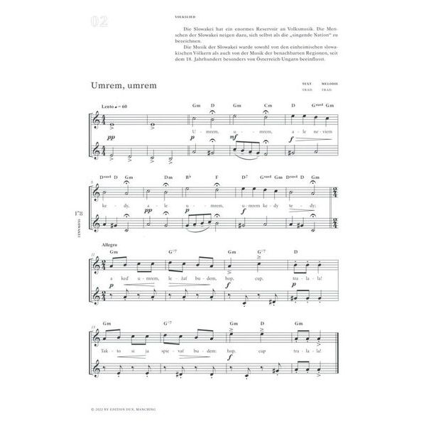 Edition Dux Europa in Noten