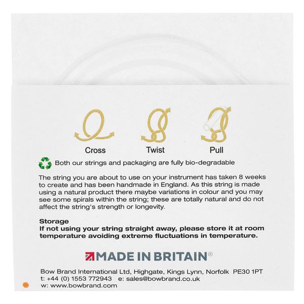 Bow Brand NG 1st B Gut Harp String No.4