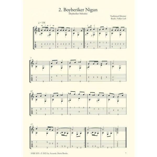 Acoustic Music Books Mazel Tov Klezmer Gitarre