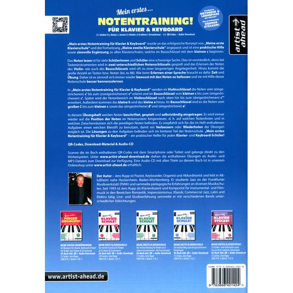Artist Ahead Musikverlag Mein erstes Notentraining