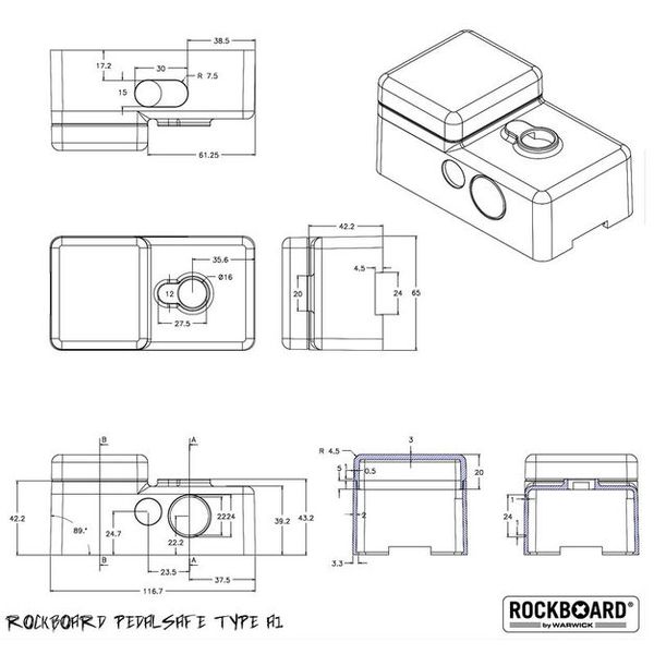 Rockboard Pedalsafe Type A1 universal