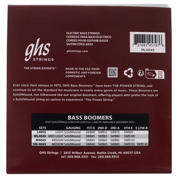 GHS 4045 ML Boomers