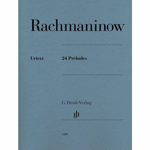 Henle Verlag Rachmaninow 24 Préludes