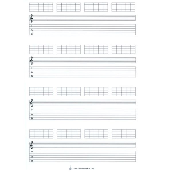 Star Collegeblock Gitarre CG 2