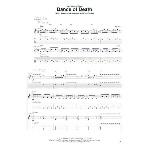 Hal Leonard Iron Maiden 25 Metal Master