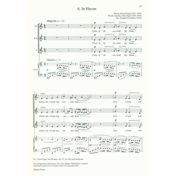 Edition Peters Reine Frauensache