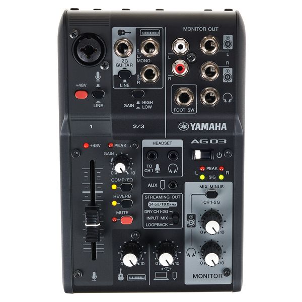 Yamaha AG 03 MK2 Live Stream Pack BK