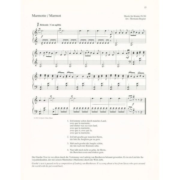 Schott Orff Klavierbuch