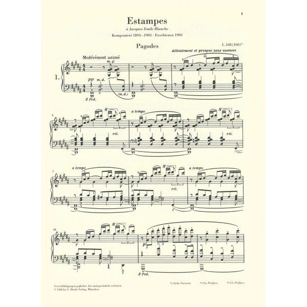 Henle Verlag Debussy Klavierwerke 2