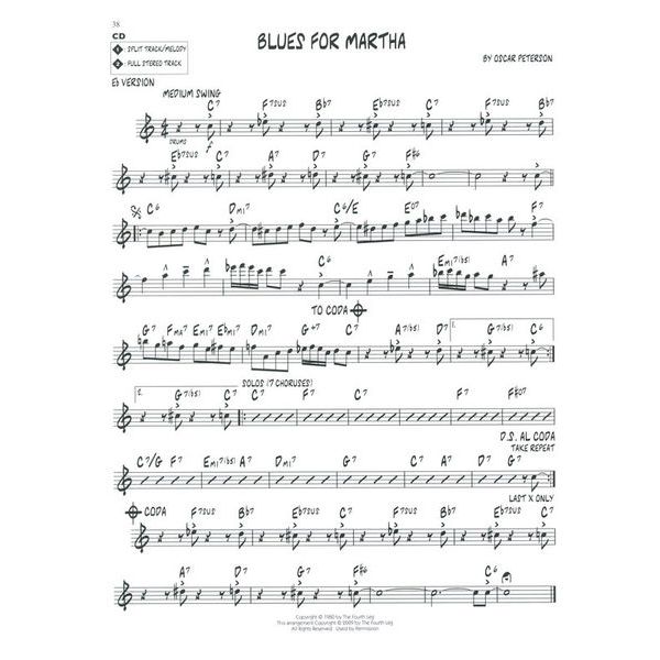 Hal Leonard Jazz-Play-Along Oscar Peterson