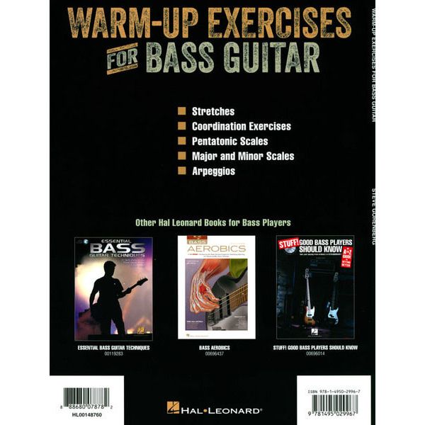 Hal Leonard Warm Up Exercises for Bass