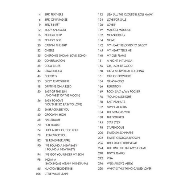 Hal Leonard Charlie Parker Omnibook Bb 2