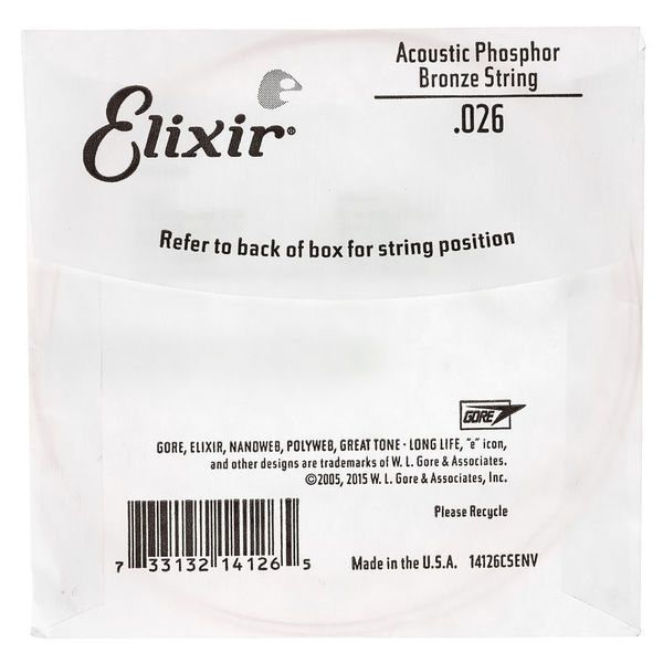 Elixir .026 Western Guitar Ph.