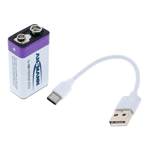 Ansmann 9V Akku USB-C