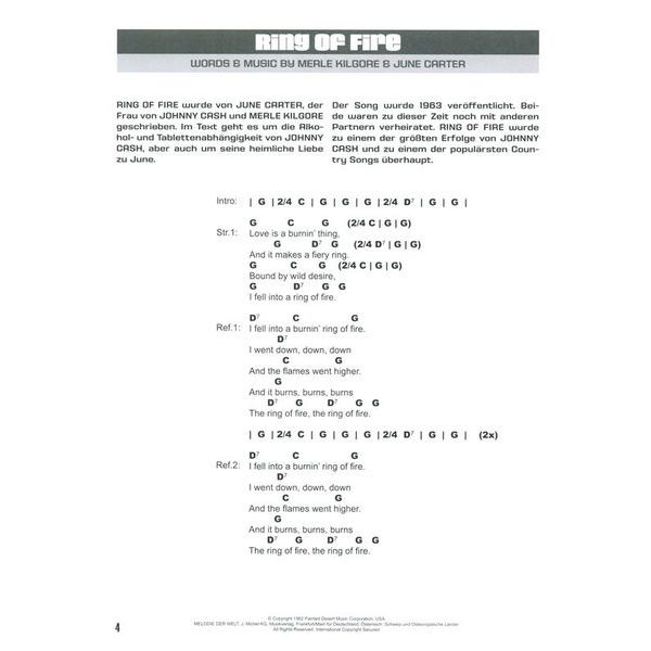 Bosworth Johnny Cash für Gitarre