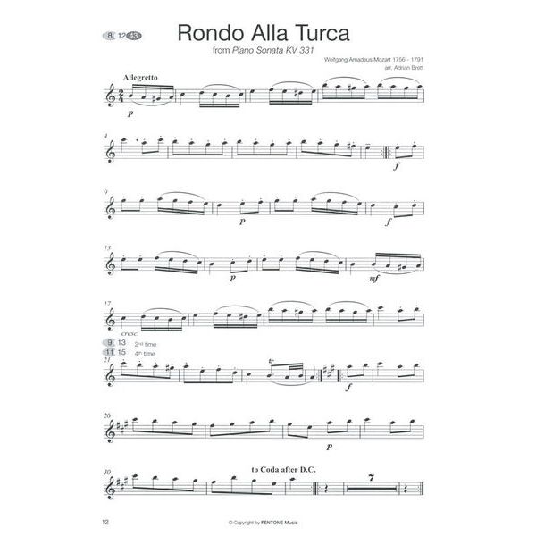 Fentone Music From Bach To Ravel A-Sax