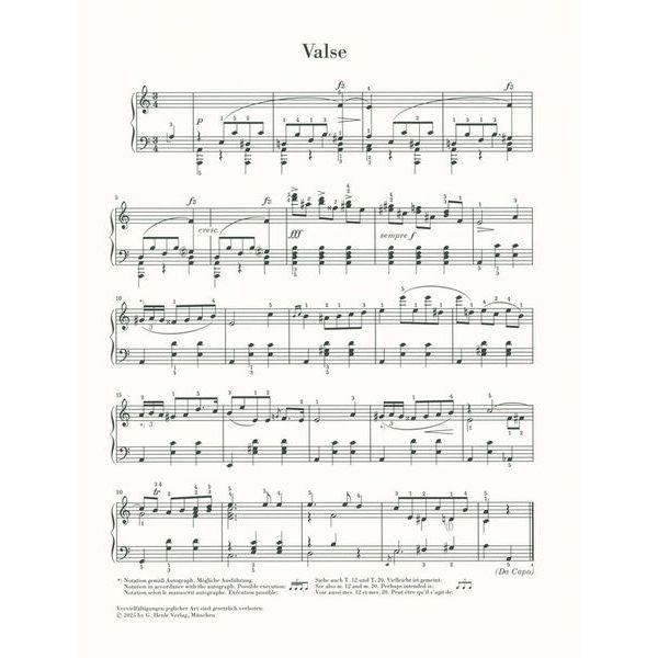 Henle Verlag Chopin Walzer a-moll (2024)