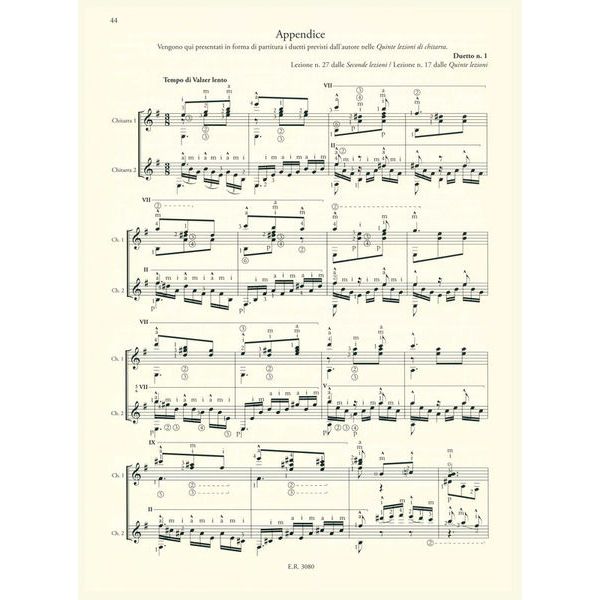 Ricordi Sagreras Lezioni di Chitarra