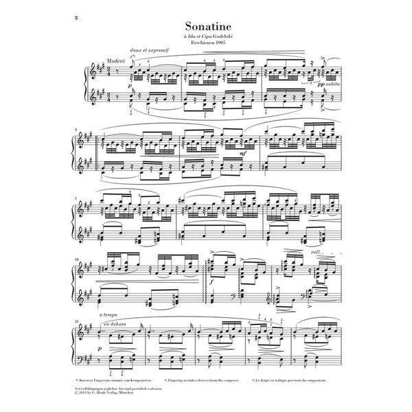 Henle Verlag Ravel Sonatine