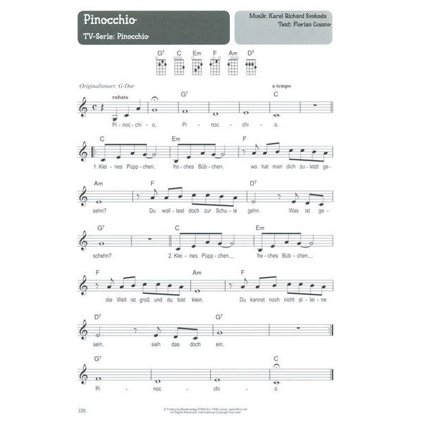 Bosworth 100 Kinderlieder Ukulele 2