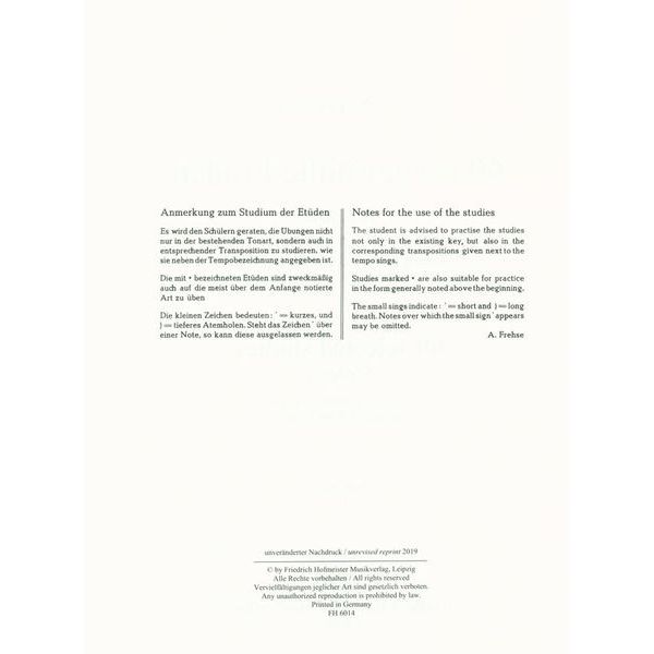 Friedrich Hofmeister Verlag Kopprasch 60 Etüden Horn 1