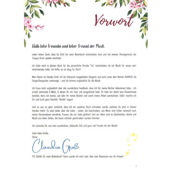 Claudia Gro Steel Tongue Drum Liebeslieder