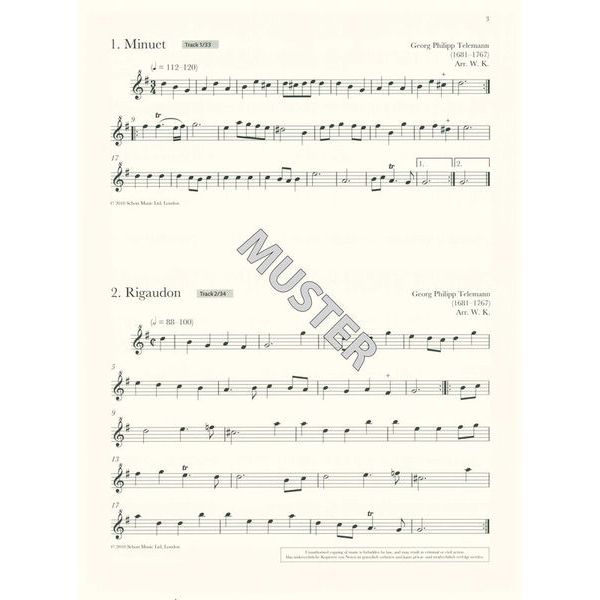 Schott Baroque Recorder Anthology 2