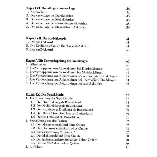 Basshaus Verlag Akkorde auf dem E-Bass