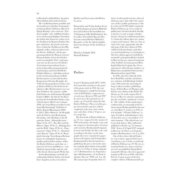 Henle Verlag Rachmaninow tudes-Tableaux