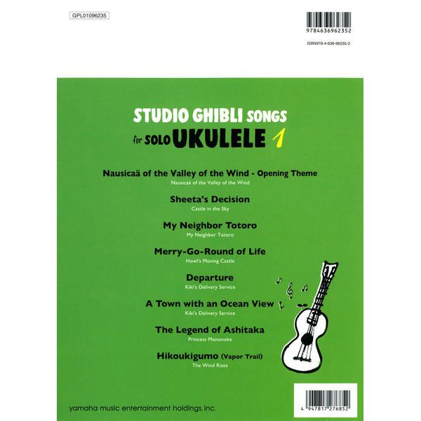 Yamaha Music Entertainment  Studio Ghibli Songs Ukulele 1