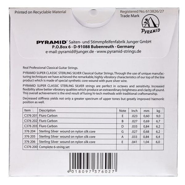 Pyramid Super Classic Carbon Normal