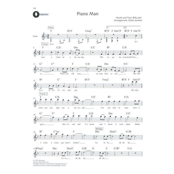 Schott Pop Ballads Flute