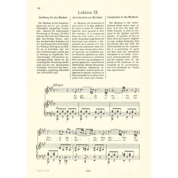 Edition Peters Vaccai Metodo Canto Medium