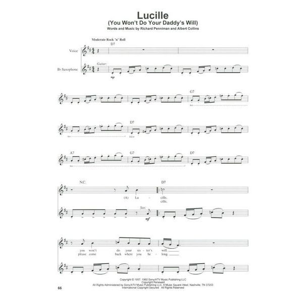 Hal Leonard Sax Play-Along Rock 'n' Roll