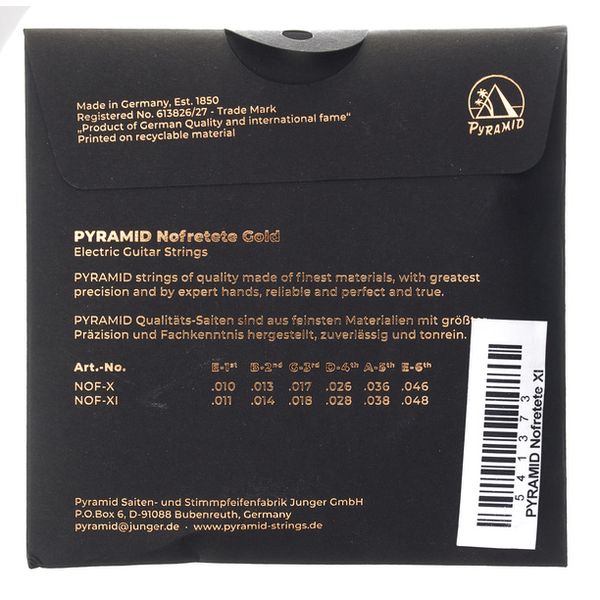 Pyramid NOF11 Nofretete Gold Strings