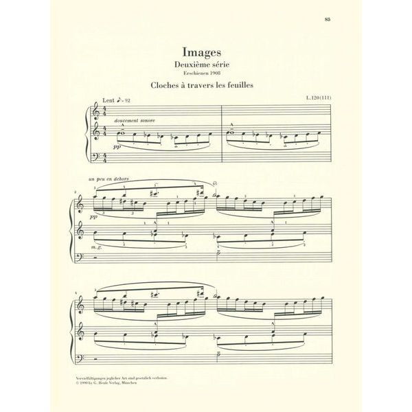 Henle Verlag Debussy Klavierwerke 2