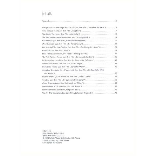 Schott Movie-Hits klassische Gitarre